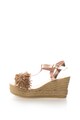 Zee Lane Collection Sandale wedge cu bareta in forma de T si ciucure Femei