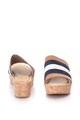 Gant Papuci wedge de piele si piele intoarsa Judith Femei