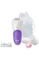 Braun Epilator  SensoSmart SE5870, 28 pensete, 2 viteze, Umed/Uscat, Alb/Mov Femei