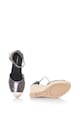 Oakoui Sandale wedge tip espadrile cu aspect metalizat Britta Femei