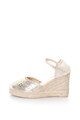 Oakoui Sandale wedge tip espadrile cu perforatii Britta Femei