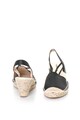 Oakoui Sandale wedge slingback tip espadrile cu aspect de satin GLOSSY Femei