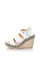 Lumberjack Sandale wedge cu aspect impletit Marisol Femei