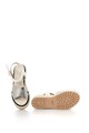 Lumberjack Sandale slingback de piele cu talpa wedge Anita Femei