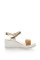 Zee Lane Sandale wedge de piele si piele intoarsa Femei