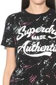 SUPERDRY Tricou lejer cu imprimeu grafic Made Authentic Femei