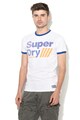 SUPERDRY Tricou cu detalii neon si logo cauciucat Posh Sport International Barbati