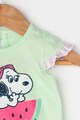 United Colors of Benetton Tricou cu imprimeu Snoopy si maneci tip aripioara Baieti