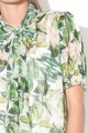NISSA Копринена блуза с панделка и флорален десен Жени