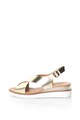 Zee Lane Sandale slingback de piele cu aspect metalizat Femei