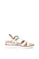 Zee Lane Sandale slingback de piele cu platforma wedge si insertii cu irizatii Femei