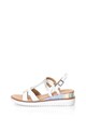 Zee Lane Sandale slingback de piele cu platforma wedge si insertii cu irizatii Femei