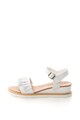 Zee Lane Sandale wedge de piele cu garnitura cu volan Femei