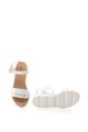 Zee Lane Sandale wedge de piele cu garnitura cu volan Femei