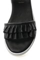 Zee Lane Sandale wedge de piele cu garnitura cu volan Femei