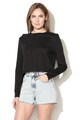 Cheap Monday Bluza crop lejera cu imprimeu text pe partea din spate Bed Femei