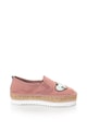 Trussardi Jeans Espadrile flatform de panza, cu logo Femei