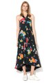 Sportmax Code Rochie maxi cu croiala in A, cu model floral si terminatie asimetrica Raoul Femei