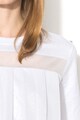 Sportmax Code Veliero póló többrétegű hálós redőkkel női