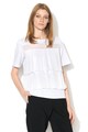 Sportmax Code Tricou cu pliuri suprapuse, de plasa Veliero Femei