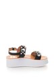 Buffalo Sandale slingback de piele sintietica cu platforma Femei