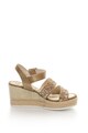 U.S. Polo Assn. U.S. Polo Assn, Sandale wedge tip espadrile cu barete stralucitoare Terni Femei