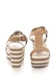 U.S. Polo Assn. Sandale wedge, cu bareta in forma de T Theodora Femei