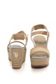 U.S. Polo Assn. Sandale wedge cu logo brodat Tilda Femei