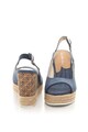 U.S. Polo Assn. Sandale wedge tip espadrile cu aspect de denim Topazia Femei