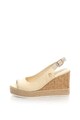 U.S. Polo Assn. Sandale wedge tip espadrile cu detalii cu aspect de iuta Topazia Femei