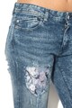 JUST CAVALLI Skinny fit farmernadrág dekoratív foltrátétekkel női