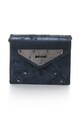 JUST CAVALLI Geanta crossbody mica de piele intoarsa cu aspect metalizat Femei