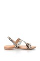 Les Tropeziennes Sandale cu insertii de piele cu par scurt Balet Femei