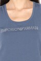 Emporio Armani Underwear Camasa de noapte cu logo din strasuri Femei