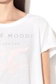 Only Play Tricou lejer cu imprimeu text Moody Femei