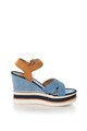 Yamamay Sandale wedge, cu aspect de denim Elody Femei