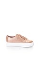 Roxy Rose Pantofi sport flatform, de piele sintetica, cu decupaje in forma de stea Femei