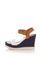 Enrico Coveri Sandale wedge cu aspect de denim Femei