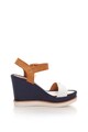 Enrico Coveri Sandale wedge cu aspect de denim Femei