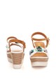 Enrico Coveri Sandale wedge tip espadrile, cu margele Femei