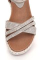 Enrico Coveri Sandale wedge decorate cu strasuri Femei