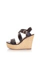 Enrico Coveri Sandale cu platforma wedge, de piele sintetica Femei