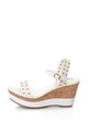 Laura Biagiotti Sandale wedge de piele sintetica, cu insertie de pluta Femei