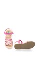 United Colors of Benetton Sandale de piele sintetica, cu barete multiple si velcro Fete