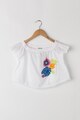 United Colors of Benetton Bluza din bumbac cu broderie Fete