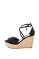 Gian Marco Venturi Sandale wedge, tip espadrile, decorate cu strasuri Femei