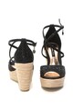 Gian Marco Venturi Sandale wedge, tip espadrile, decorate cu strasuri Femei