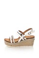 Gian Marco Venturi Sandale wedge tip espadrile, decorate cu strasuri Femei