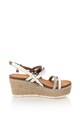 Gian Marco Venturi Sandale wedge tip espadrile, decorate cu strasuri Femei