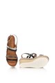 Gian Marco Venturi Sandale wedge tip espadrile, decorate cu strasuri Femei